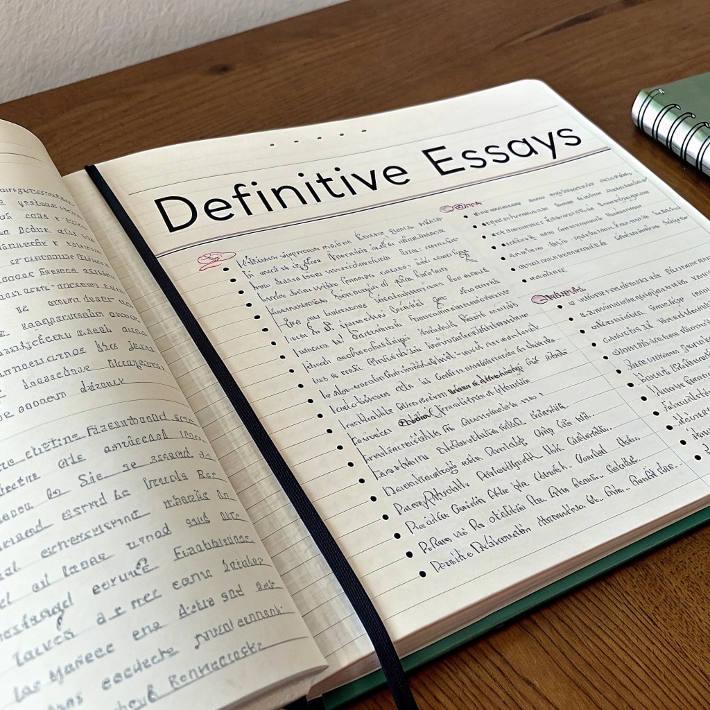 how to write definitive essays