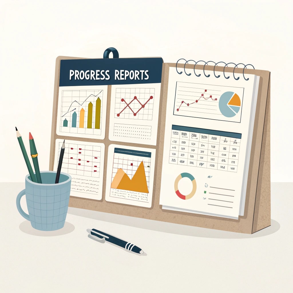 how to write progress reports